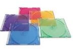 Jewel Slim Cases, Colored - 100/Pkg