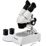 Stereo Microscope  2x and 4x  20x and 40x   Top / Bottom LED - Cordless - PST-24-10LRC