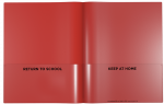 Little Nicky's Folders.  Red communication 2 pocket folders return to school/ keep at home - 36/Pkg