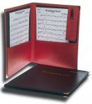 12-3/4" X 14" Instrumental Folder, Raised-Grain Leatherette, Black Model 3501,  Deer River Folio, Inc. - 2047231