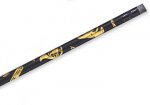 Brass Pencil, Black with Shiny, Gold Instruments - 12/Pkg