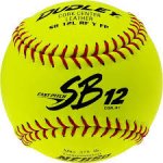 Dudley Softball, Official Yellow, Leather Cover NFHS, SB12LND- Y-FP-NFHS - Doz