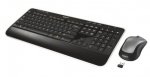 Keyboard/Mouse, Logitech MK520 Wireless Desktop Set - USB, Black