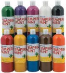 Tempera Paint, Washable Classic Colors, 16 oz., Set of 10