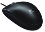 Optical Mouse - USB OEM - Comfortable, Ambidextrous Design, USB Connectivity, 3 Buttons, Corded Mouse, Optical Tracking, 800 dpi Resolution, Smooth Operator, Zero Setup, Black -  Logitech B100