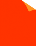 8-1/2 X 11 Copy Paper - Fluorescent Orange - Ream