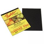9 X 12 Fredrix Cut Edge Canvas Pads, Black - 10 Sheets/Pad