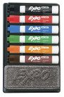 Expo Dry Erase Low Odor Organizer Kit, Assorted Colors - 6 Markers, 1 Eraser