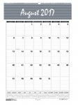 12 Month Deluxe Academic Wall Calendar, 15-1/2 X 22 In., Aug - July