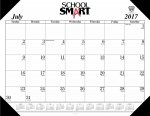 14 Month Desk Pad Refillable Calendar, 22 X 17 In., July - Aug