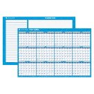 Wall Planner Calendar, 48 X 32 In., Double-Sided, Erasable Write-On, Wipe-Off Surface, Jan - Dec