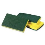 Scrubbing Sponge w/Green Back - 20/Case