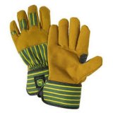 Work Gloves, Premium, Leather Palm, Safety Cuff, X-Large - Pair - sample required