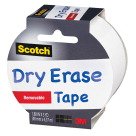 1.88" X 5 Yds. Scotch Removable Dry Erase Tape, White