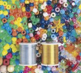 Pony Beads, Plastic - Assorted Bright Colors - 972/Pkg