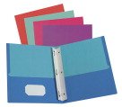 Twin Pocket Folder with Fasteners, 11 X 8 1/2, Pendaflex, Assorted Colors - 50/Pkg