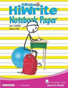 Abilitations Integrations Hi-Write Wide Ruled Notebook Paper, 100/pgs/50shts - 1335536