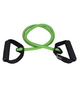 Aeromat Fitness Resistance Tube with Handle - Light - Green