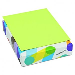 8-1/2 X 11 Copy Paper - Fluorescent Green - Case