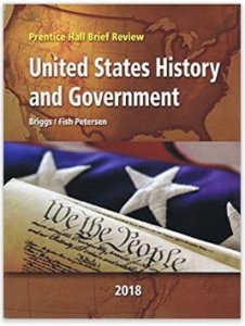 2018-19 Prentice Hall Brief Review, US History and Government, ISBN 0-328-98339-X