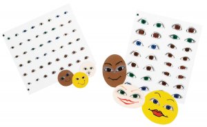 Eyeball Stickers - Large, 150/Pkg