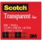 1/2" X 36 Yds. Scotch 600 Transparent Tape, 1" Core